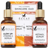 Eclat Skincare Face Serum Set – Vitamin C & Retinol Serum